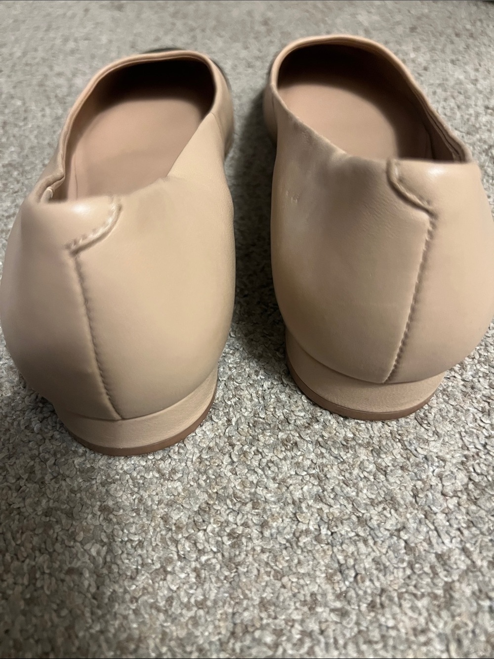 Steve Madden Beige and Black Cap-Toe Ballet Low Pumps - Picture 3 of 3